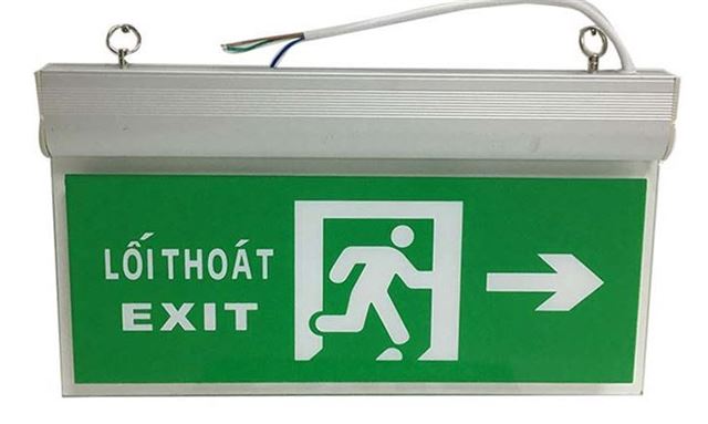 Đèn Exit (1 mặt + 2 mặt) TQ / Đèn thoát hiểm Exit / Đèn Exit sự cố lối thoát hiểm