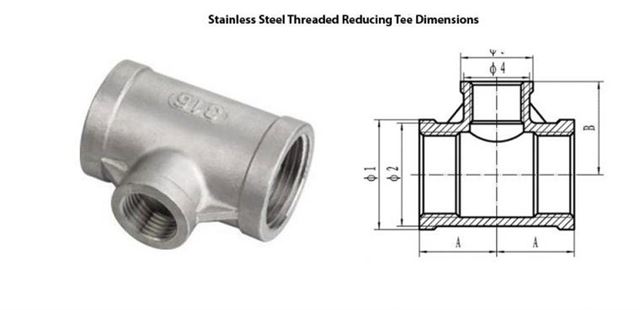 Tê thu ren INOX 304