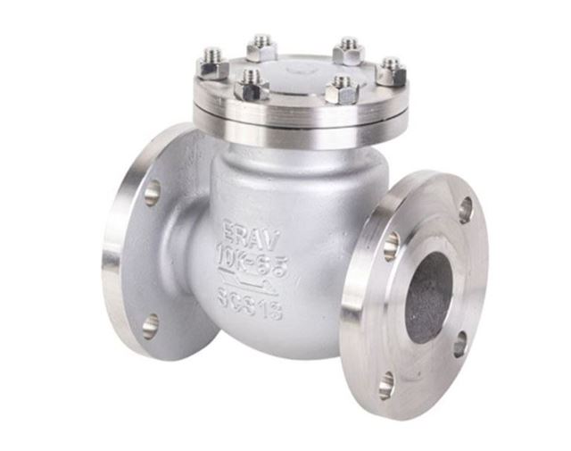 Van một chiều lá lật INOX mặt bích