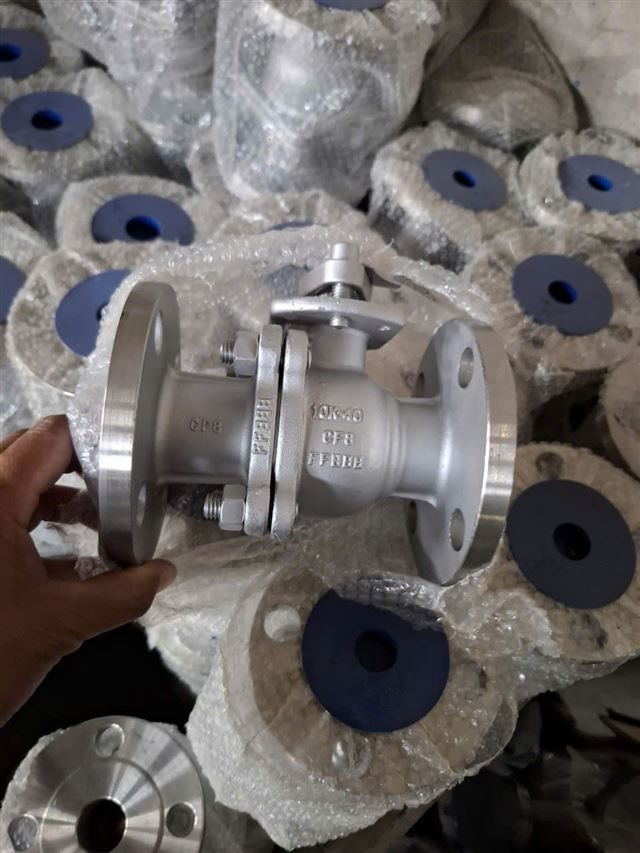 Van bi mặt bích INOX tay gạt