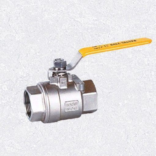 Van bi INOX nối ren CF8, tay gạt