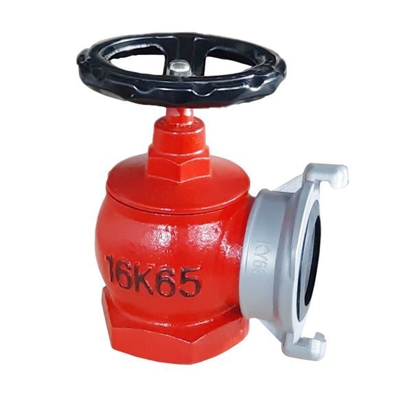 Van góc chữa cháy D65 ren / Van PCCC / Van bướm cứu hỏa / Van vách tường