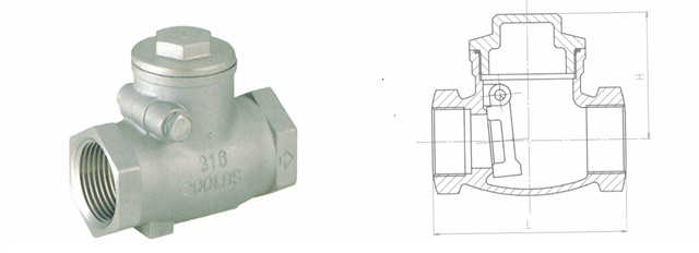 Van một chiều lá lật inox